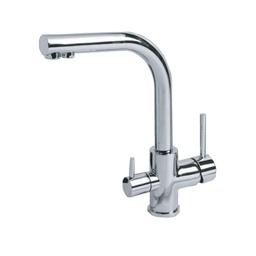 [EFFEZ60430] Rubinetto miscelatore per lavabo finitura cromo h.25x21 cm EFFEZ