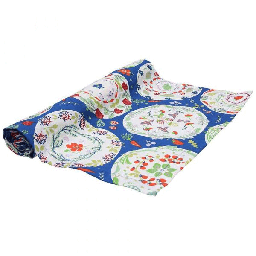 [20003601] Runner 40x140 cm in cotone blu