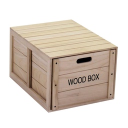 [V8036700000] Scatola legno oxford con cassetto rettangolare cm 50x39h29