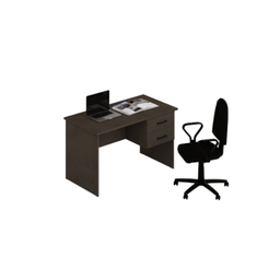 [AZ26311] Scrivania da camera con due cassetti colore Fango H75x119x64cm