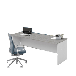 [AZ26526] Scrivania da ufficio  colore Cemento H74x200x80cm