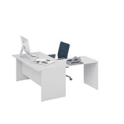 [AZ26779] Scrivania da ufficio ad angolo reversibile  colore Bianco H74x160x160cm