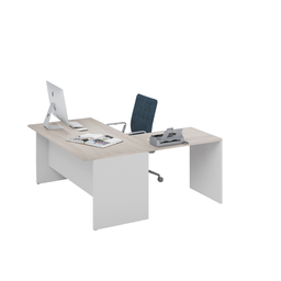 [AZ26786] Scrivania da ufficio ad angolo reversibile  colore Olmo H74x160x160cm