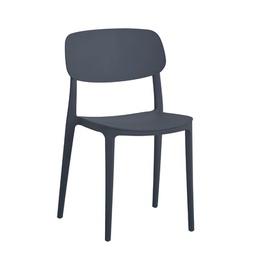 [FZ99847] Sedia Larissa in polipropilene colore antracite  78.5x40x45 cm