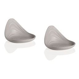 [2001306] Set 2 porta snack tierra clay grigio tortora