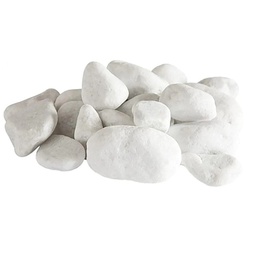 [8056157804178] Set 24 pz pietre decorative sassi bianchi per camino a bioetanolo accessori per biocamino