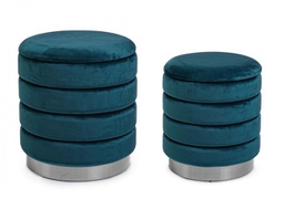 [B0720590] Set2 Pouf Contenitore Darina Navyus