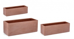 [B0790668] Set3 P.Vaso Tressage Rett Terracotta