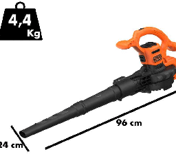 [1935431] Soffiatore Aspiratore Trituratore Black e Decker 2600W 3 in 1