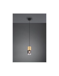 [TRIO310600154] Sospensione Singola Robin Ottone Vetro Fumé Trio Lighting