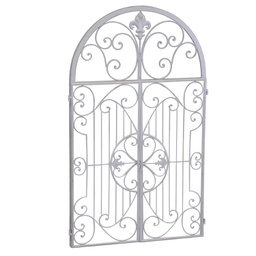 [V3332670000] Specchio metallo avorio cm61x3h103