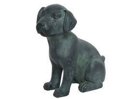 [20041867] Statua da esterno in polimagnesio cane verde antico