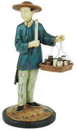 [V9211020000] Statua resina pergamena cy-0533 ø cm. 12 x 14 h 25