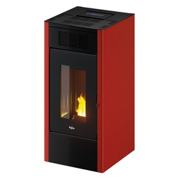 [DFL7002070] Stufa A Pellet 'Saba 14' Colore Rosso