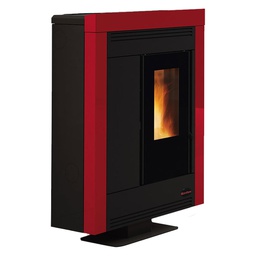 [DFL7001924] Stufa A Pellet 'Souvenir Steel Evo' Colore Bordeaux