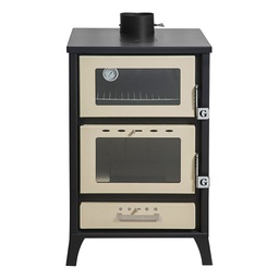 [5200416400769] Stufa a Legna con Forno Marika Beige 22 Kw L50,5xP58,5xH91,5