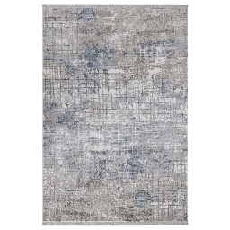 [EFFEZ97053] Tappeto Asya CR45 fondo grigio e sfumature beige e azzurro 160x230 EFFEZ