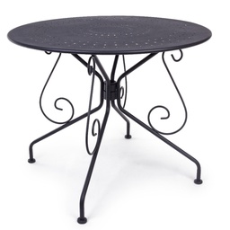 [1916111] Tavolo Etienne diametro 90 centimetri colore grigio scuro Bizzotto