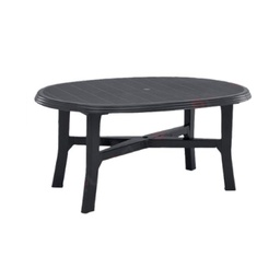 [DFL6132003] Tavolo In Polipropilene 'Danubio' Antracite cm 110x165 H.72