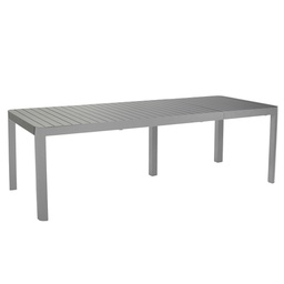 [1996272] Tavolo alluminio allungabile CLEVELAN  da giardino tortora cm 100 x 200-260-320 x h 75