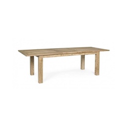 [B0805146] Tavolo da esterno Rettangolare in Legno Teak FSC cm 200-260x 100x h 78