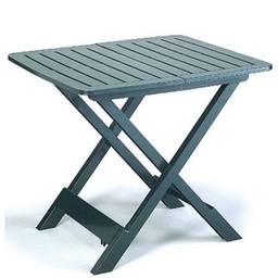 [20005327] Tavolo da esterno pieghevole Vetere verde in resina 79x72x70h cm