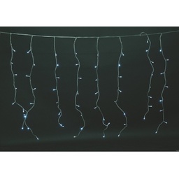 [1932393] Tenda luminosa colore bianco 288 luci effetto pioggia 8 funzioni per esterno 6 x 1 metro Euronatale
