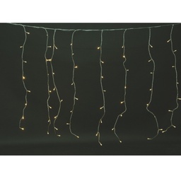 [1932395] Tenda luminosa colore bianco caldo 288 luci effetto pioggia 8 funzioni per esterno 6 x 1 metro Euronatale