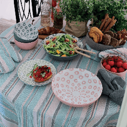 [20003602] Tovaglia Runner 40x140 cm in cotone multicolore Jardin