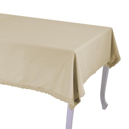 [V7910100000] Tovaglia amelie beige rettangolare cm140x180