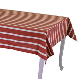 [V7903550000] Tovaglia pop righe bordeaux cm140x240