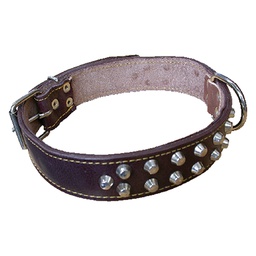 [DFL680052]  Collare Per Cane Larg. Mm 40 Lung. Cm 70 Nuova Cuoio