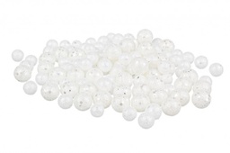 [B0920100] 12x Blister Palline Decorative Bianco