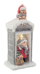 [B0935284] 1x Cabina Telefonica Shiver Grigio C