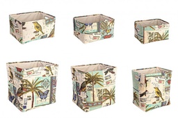 [B0210753] 2x Set6 P.Oggetti Botanic Rett Blu