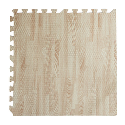 [8056157802587] 4PZ Tappeto tappetino puzzle morbido EFFETTO LEGNO BIANCO 60 x 60 x 0,8 cm per bambini gioco da interno