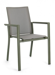 [B0663305] 4x Sedia C-Br Konnor Verde