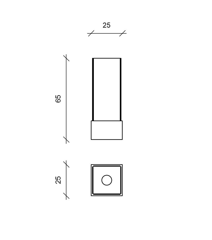Biocamino design  da terra bioetanolo grigio cromo cm 25 x 25 x h 65