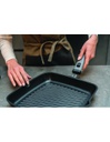 Bistecchiera quadrata cm. 28x28 con manico removibile cook&amp;space