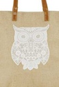Borsa yuta decoro gufo fy-1531 cm. 28 x9 x 37