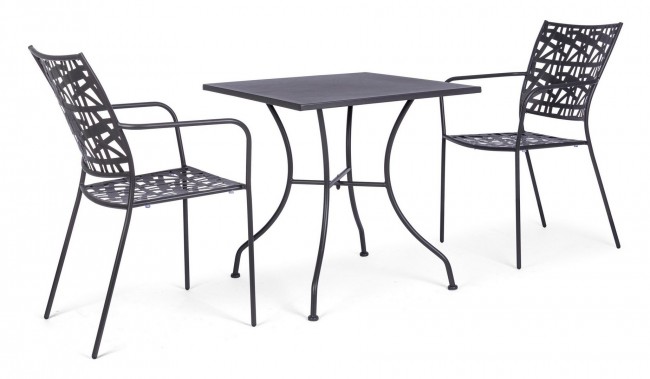 4x Sedia C-Br Kelsie Antracite - 