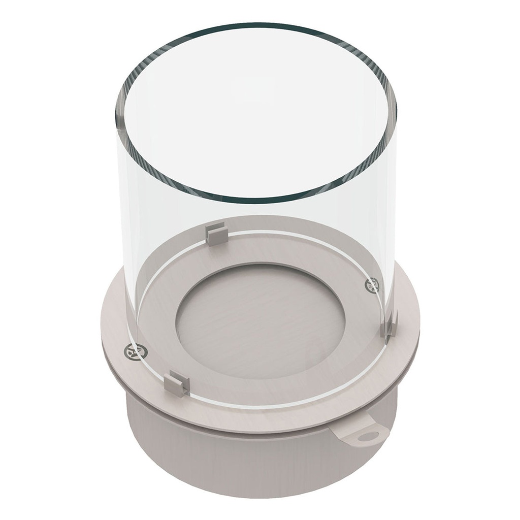 Bruciatore tondo per camino a bioetanolo inox 3 lt d.30