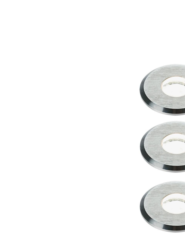 Calpestabile 1W Led 3000K  linea micro  acciaio