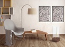 Caminetti al bioetanolo moderno  ruggine cm 25 x 25 x h 65