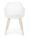 4x Sedia Optik Bianco - 