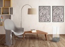 Caminetti al bioetanolo moderno  grigio goffrato cm 25 x 25 x h 65