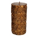 Candela oro decori tondo cmø6,5h14