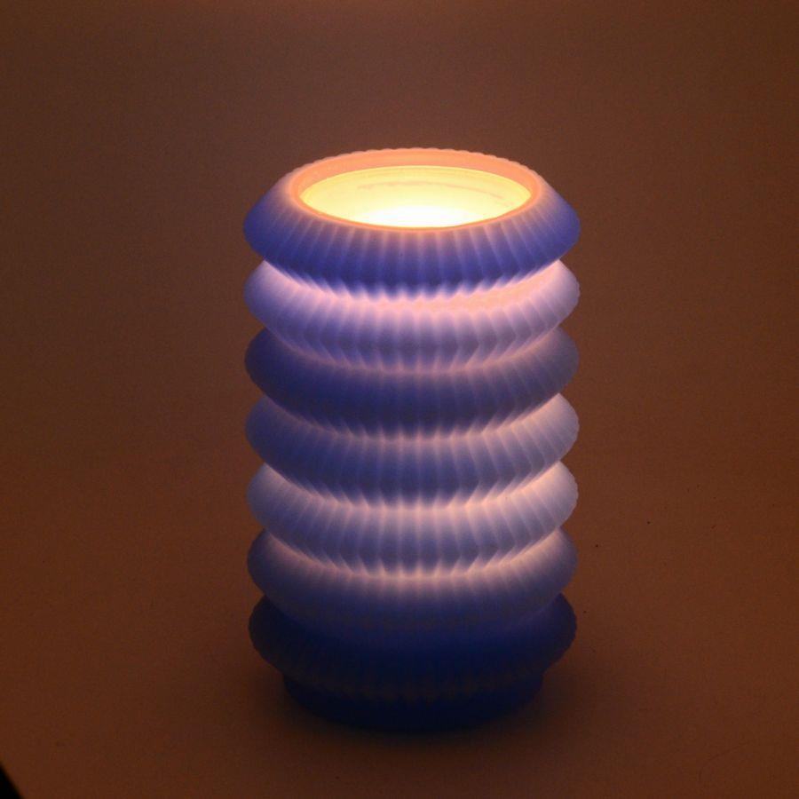 Candela led lanterna blu fontana cmø13