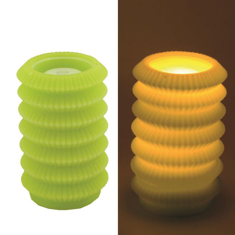 Candela led lanterna verde fontana cmø13