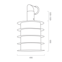 Cappa aspirante URBAN STYLE SAT. in acciaio inox brunito cm Ø50